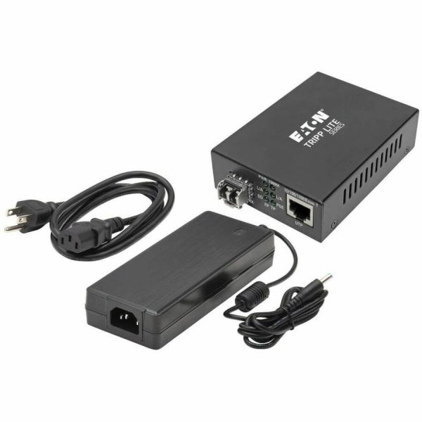 Eaton Tripp Lite Series Gigabit Multimode Fiber to Ethernet Media Converter, POE+ - 10/100/1000 LC, 850 nm, 550M (1804.46 ft.) - Image 6
