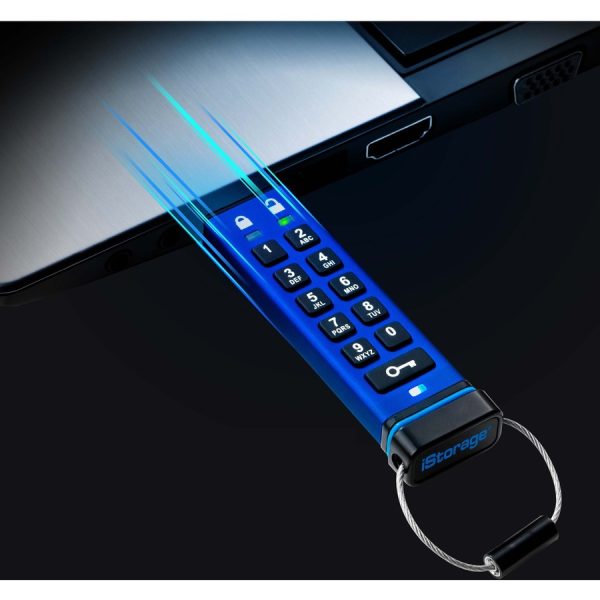 iStorage datAshur PRO 64 GB | Secure Flash Drive | FIPS 140-2 Level 3 Certified | Password protected | Dust/Water Resistant | IS-FL-DA3-256-64 - Image 4