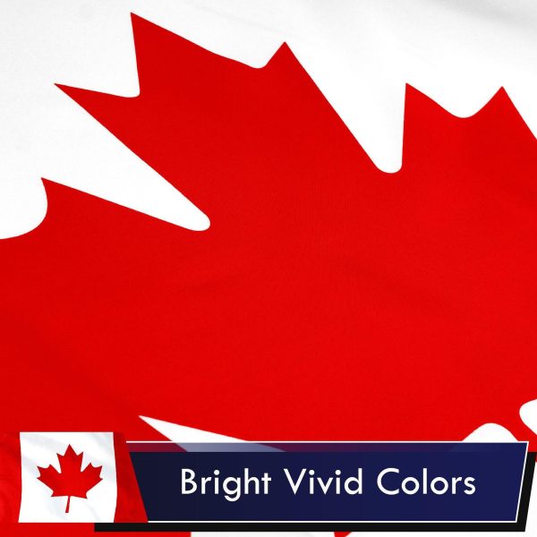 Canada Canadian Flag 3x5 Ft 2-Pack Printed Polyester By G128 - Image 3