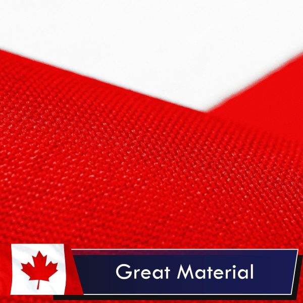 Canada Canadian Flag 3x5 Ft 2-Pack Printed Polyester By G128 - Image 4