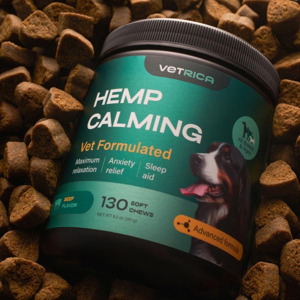 Calming Chews for Dogs Anxiety Relief   Hemp Calming Chews for Dogs with Valerian Root Hemp Seed Oil Turmeric L Theanine   Soft Treats for Storms Fireworks Separation Vet Visits Grooming - Image 9