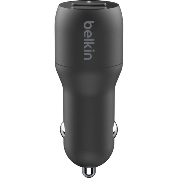 Belkin BoostCharge Dual USB-A Car Charger 24W (USB-A to Lightning Cable included) - Image 3