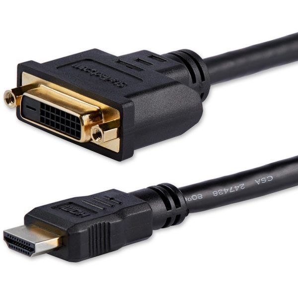 StarTech.com 8in HDMI�® to DVI-D Video Cable Adapter - HDMI Male to DVI Female - Image 4
