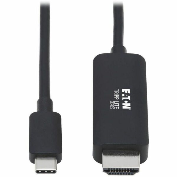 Eaton Tripp Lite Series USB-C to HDMI Adapter Cable (M/M), 4K, 4:4:4, Thunderbolt 3 Compatible, Black, 3 ft. (0.9 m)