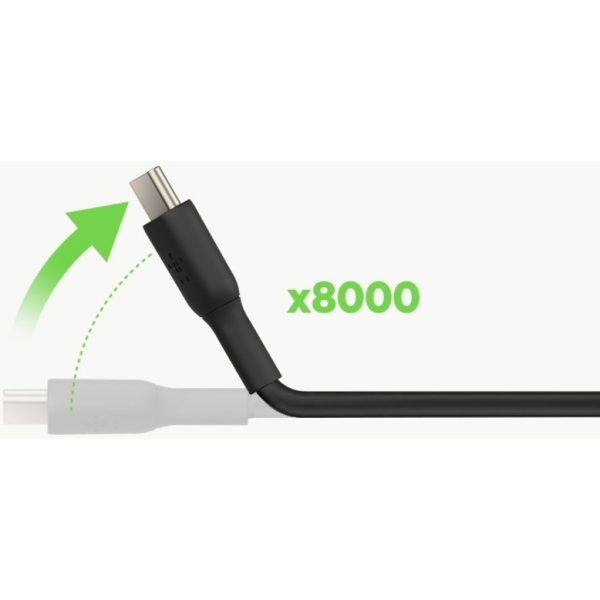 Belkin 60W USB-C to USB-C Cable - 480 Mbps - PVC - M/M - 1m/3.3ft - Black - Image 7