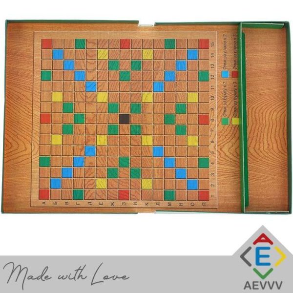Word Maker Board Game Set in Russian Language Mini Size Codewords Crossword Adults Playing - Image 5