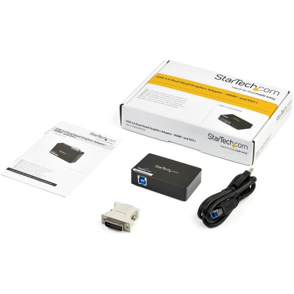 StarTech.com USB 3.0 to HDMI�® and DVI Dual Monitor External Video Card Adapter - Image 5