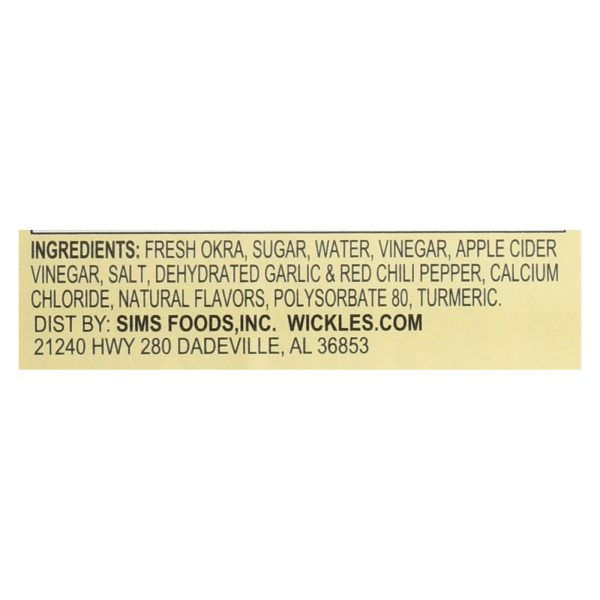 Wickles Wicked Okra  - Case of 6 - 16 FZ