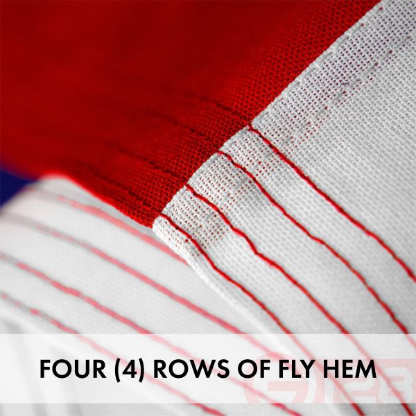 G128 - Texas State Flag 2x3ft Embroidered Stars Sewn Stripes Heavy Duty 220GSM Tough Spun Polyester Quality with Brass Grommets - Image 5