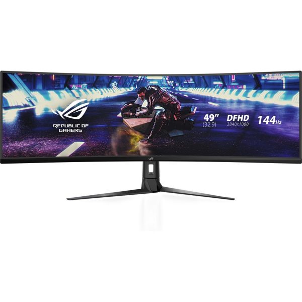 Asus ROG Strix XG49VQ 49" Class Double Full HD (DFHD) Curved Screen Gaming LCD Monitor - 32:9 - Black - Image 4