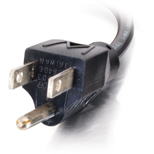 C2G 10ft Universal Right Angle Power Cord - 18AWG - NEMA 5-15P to IEC320C13R - TAA Compliant - Image 2