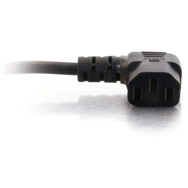 C2G 10ft Universal Right Angle Power Cord - 18AWG - NEMA 5-15P to IEC320C13R - TAA Compliant - Image 4