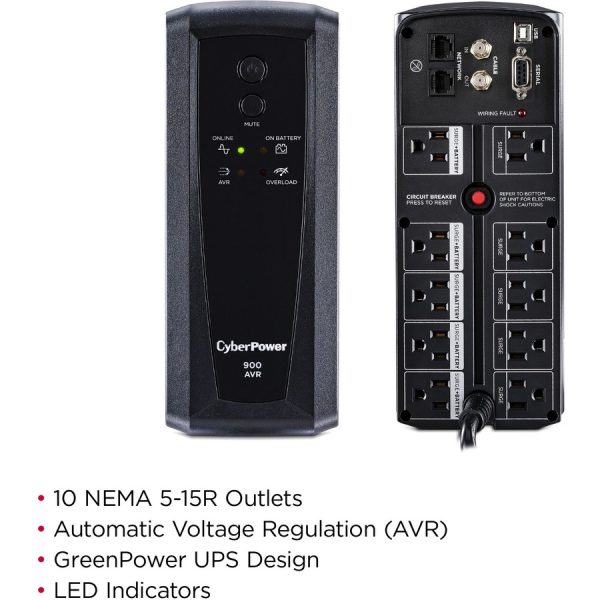 CyberPower CP900AVR AVR UPS Systems - Image 2