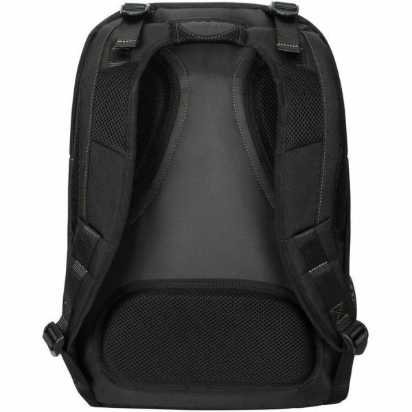 Targus Spruce EcoSmart TBB019US Carrying Case (Backpack) for 17" Notebook - Black, Green - TAA Compliant - Image 3