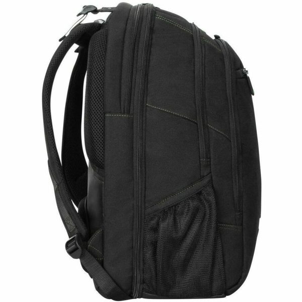 Targus Spruce EcoSmart TBB019US Carrying Case (Backpack) for 17" Notebook - Black, Green - TAA Compliant - Image 4