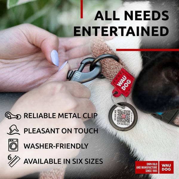 WAUDOG Recycled Cotton Dog Leash 6 Ft   10 Ft Eco Friendly Collar for Small Medium & Large Dogs   Reflective Dog Leash for Medium Dogs   Strong Leashes for Large Breed Dogs Puppy Leash for Small Dogs - Image 5