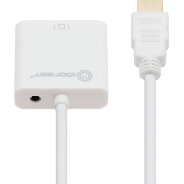 IO Crest Active HDMI to VGA Adapter with Audio Support via 3.5mm jack - Image 4
