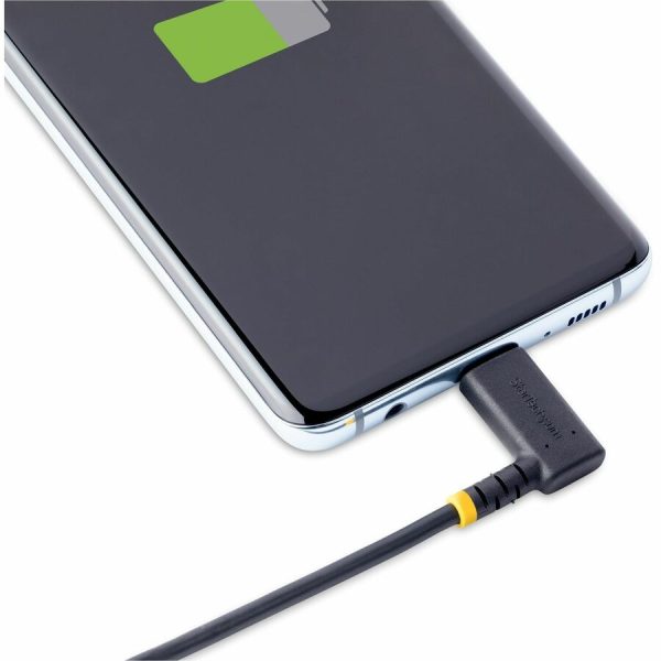StarTech.com 3ft (1m) USB C Charging Cable Right Angle, 60W PD 3A, Heavy Duty Fast Charge USB-C Cable, Durable Rugged Aramid Fiber - Image 6