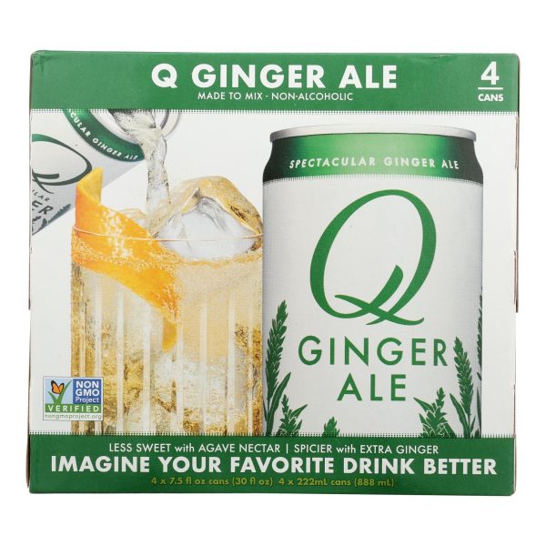 Q Drinks - Ginger Ale - Case of 6/4 packs/7.5oz Cans - Image 3