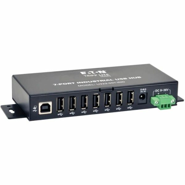 Eaton Tripp Lite Series 7-Port Industrial-Grade USB 2.0 Hub - 15 kV ESD Immunity, Metal Housing, Mountable - Image 5