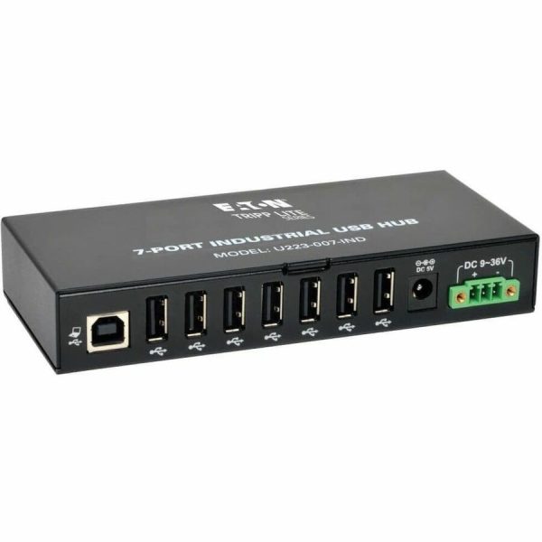 Eaton Tripp Lite Series 7-Port Industrial-Grade USB 2.0 Hub - 15 kV ESD Immunity, Metal Housing, Mountable - Image 6