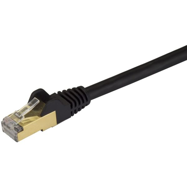 StarTech.com 9ft CAT6a Ethernet Cable - 10 Gigabit Category 6a Shielded Snagless 100W PoE Patch Cord - 10GbE Black UL Certified Wiring/TIA - Image 2