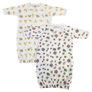Newborn Baby Girls 2 Piece Gown Set Nc_0773
