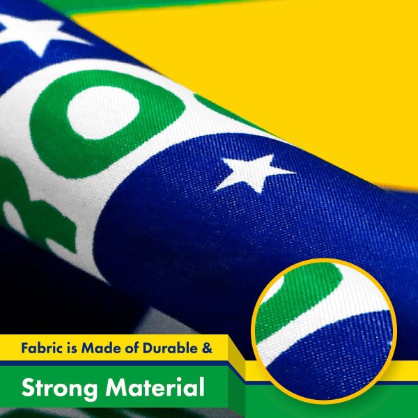 G128 - Brazil (Brazilian) Flag | 3x5 feet | Printed 150D - Image 4