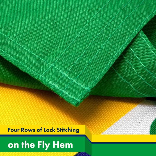 G128 - Brazil (Brazilian) Flag | 3x5 feet | Printed 150D - Image 5