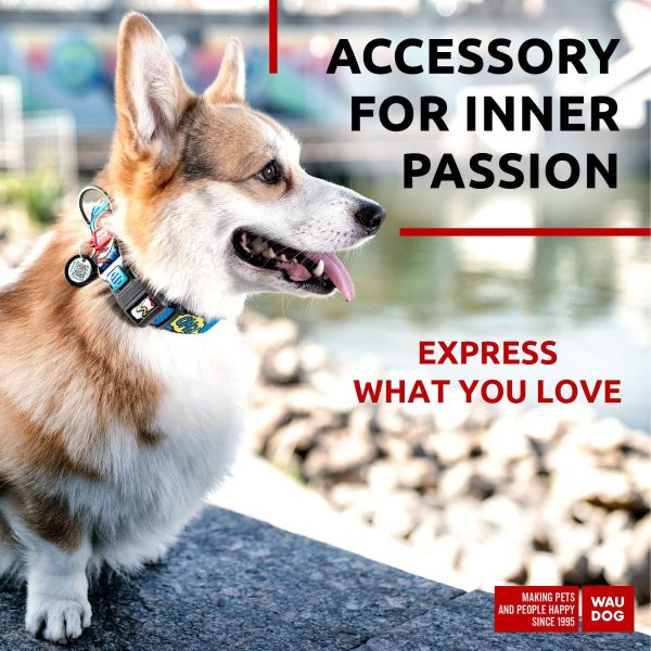 Nylon Dog Collar   Adjustable Dog Collar for Large Dogs Small & Medium Dogs   Breakaway Puppy Collars for Large Breed Dogs   Boy & Girl Dog Collars with Durable Plastic Buckle and QR Dog Tag - Image 2