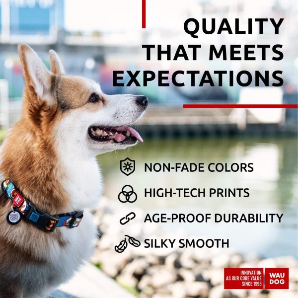 Nylon Dog Collar   Adjustable Dog Collar for Large Dogs Small & Medium Dogs   Breakaway Puppy Collars for Large Breed Dogs   Boy & Girl Dog Collars with Durable Plastic Buckle and QR Dog Tag - Image 4