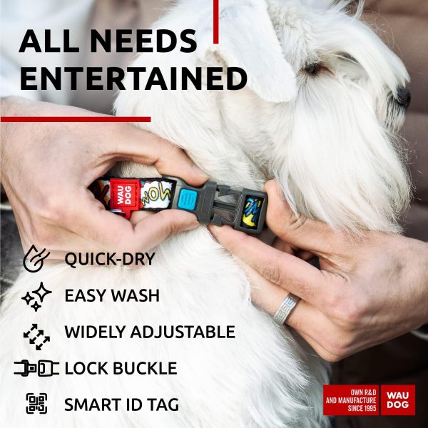 Nylon Dog Collar   Adjustable Dog Collar for Large Dogs Small & Medium Dogs   Breakaway Puppy Collars for Large Breed Dogs   Boy & Girl Dog Collars with Durable Plastic Buckle and QR Dog Tag - Image 5