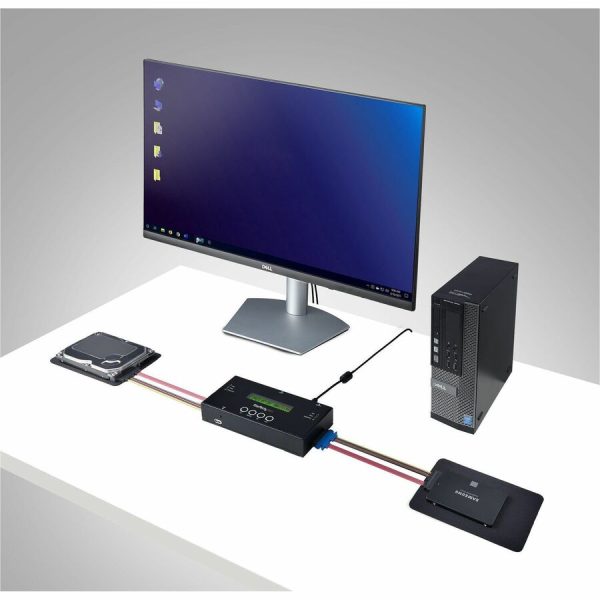 StarTech.com 1:1 Standalone Hard Drive Duplicator and Eraser, SAS/SATA HDD/SSD Cloner/Copier and Disk Eraser/Sanitizer/Wiper, Toolless - Image 8