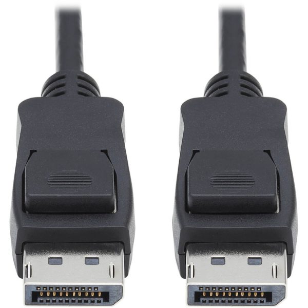 Eaton Tripp Lite Series DisplayPort 1.4 Cable with Latching Connectors, 8K (M/M), Black, 6 ft. (1.8m)