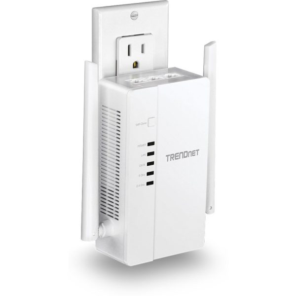 TRENDnet Wi-Fi Everywhere Powerline 1200 AV2 Dual-Band AC1200 Wireless Access Point Kit, Includes 1 x TPL-430AP And 1 x TPL-423E, 3 x Gigabit Ports, Easy Installation, White, TPL-430APK - Image 5