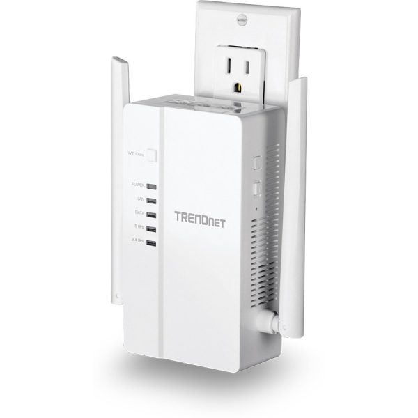 TRENDnet Wi-Fi Everywhere Powerline 1200 AV2 Dual-Band AC1200 Wireless Access Point Kit, Includes 1 x TPL-430AP And 1 x TPL-423E, 3 x Gigabit Ports, Easy Installation, White, TPL-430APK - Image 6