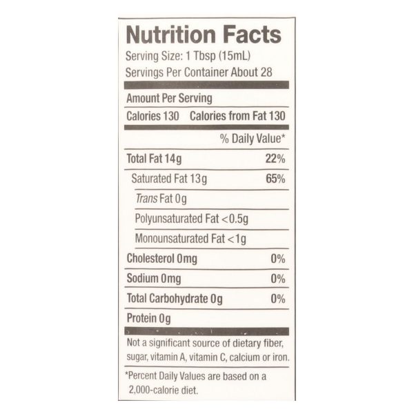Nutiva Coconut Oil - Organic - Superfood - Virgin - Unrefined - 14 oz - Case of 6 - Image 2