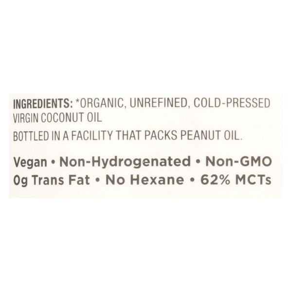 Nutiva Coconut Oil - Organic - Superfood - Virgin - Unrefined - 14 oz - Case of 6 - Image 3