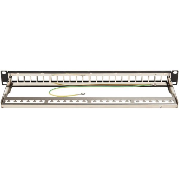 Eaton Tripp Lite Series 24-Port 1U Rack-Mount Shielded Blank Keystone/Multimedia Patch Panel, RJ45 Ethernet, USB, HDMI, Cat5e/6 - Image 4
