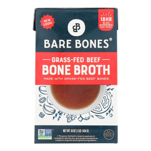Bare Bones Broth - Bone Broth Beef Classic Grass-Fed - Case of 8-16 Fluid Ounces - Image 2