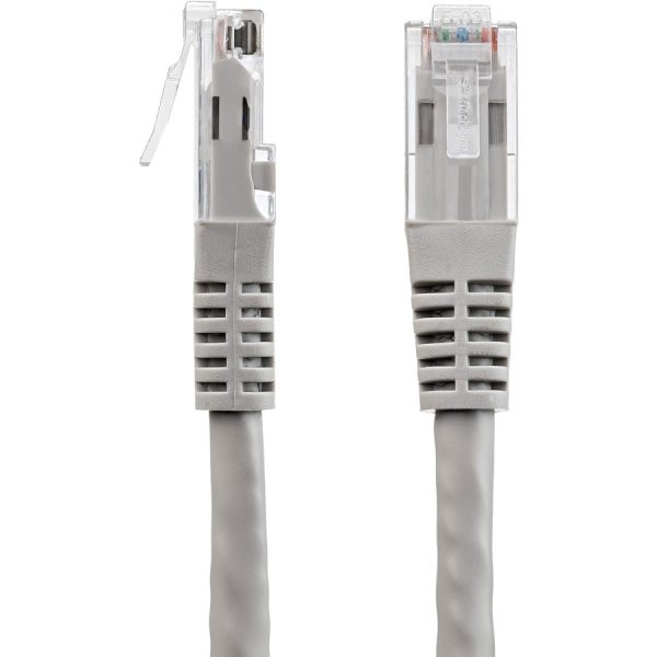 StarTech.com 1ft CAT6 Ethernet Cable - Gray Molded Gigabit - 100W PoE UTP 650MHz - Category 6 Patch Cord UL Certified Wiring/TIA - Image 3