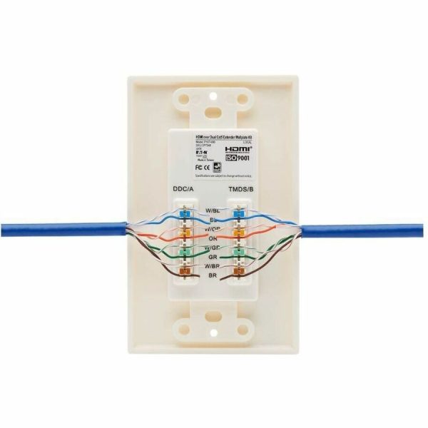 Eaton Tripp Lite Series HDMI over Dual Cat5/Cat6 Extender Wall Plate Kit with Transmitter and Receiver, TAA - Image 7