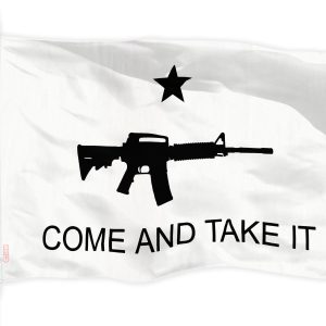 G128 Come and Take It (Rifle Design) Flag | 3x5 feet | Printed 150D Quality Polyester