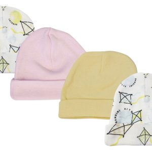 Baby Girls Caps (pack Of 4) Nc_0351