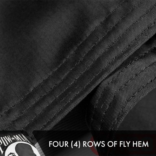 POW MIA Flag 2x3FT 10-Pack Double-sided Embroidered Polyester By G128 - Image 5