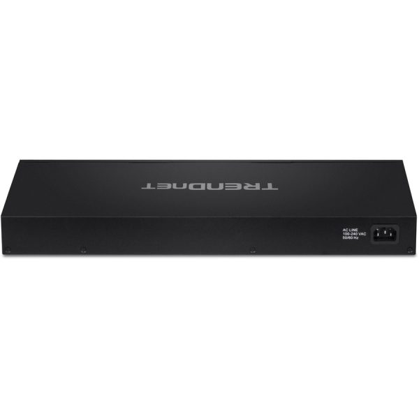Roll over image to zoom in TRENDnet 18-Port Gigabit PoE+ Smart Surveillance Switch with 16 x Gigabit PoE+ Ports; TPE-3018LS; 2 x Shared Gigabit Ports (RJ-45 or SFP); 220W PoE Budget; Long Range PoE+; VLAN; QoS; LACP; ONVIF - Image 2
