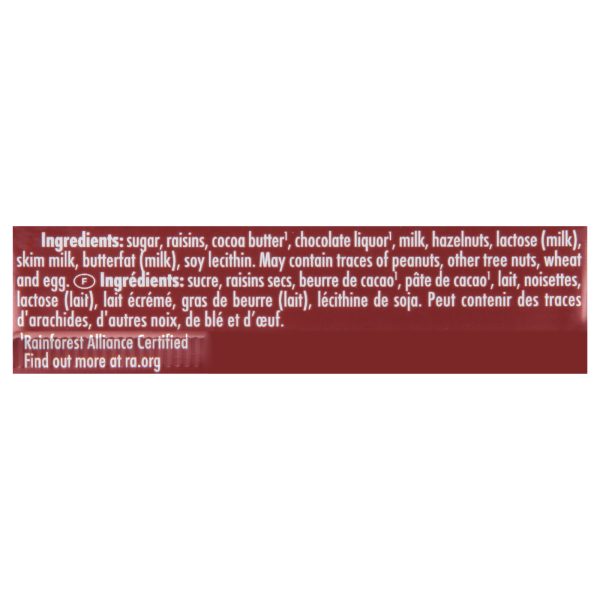 Ritter Sport Chocolate Bar - Milk Chocolate - Raisins and Hazelnuts - 3.5 oz Bars - Case of 12 - Image 3