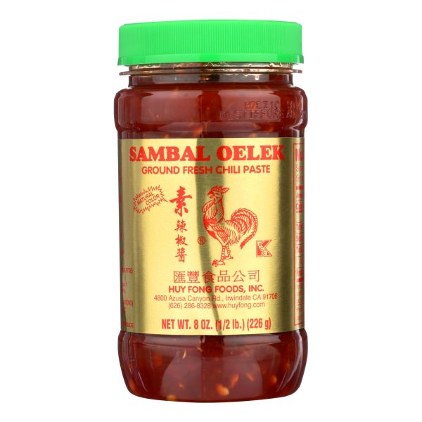 Huy Fong Fresh Chili Paste - Sambal - Case of 24 - 8 oz. - Image 3