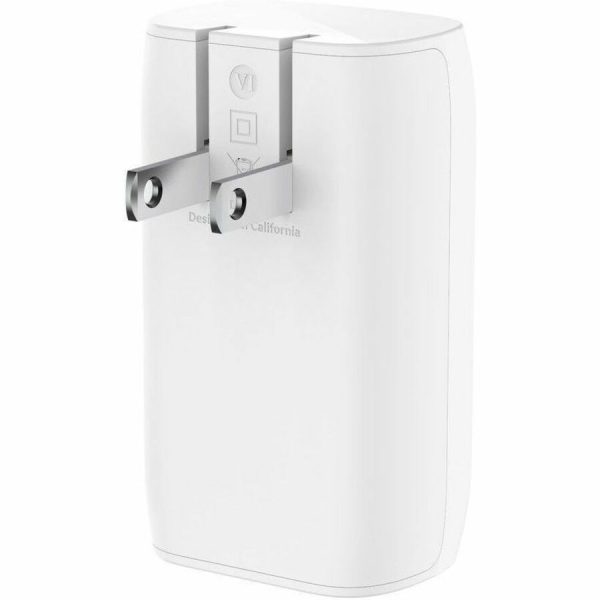 Belkin 67W Portable 3-Port USB-C Wall Charger - 3xUSB-C (67W Total) - Fast Charging - Power Adapter - White - Image 4