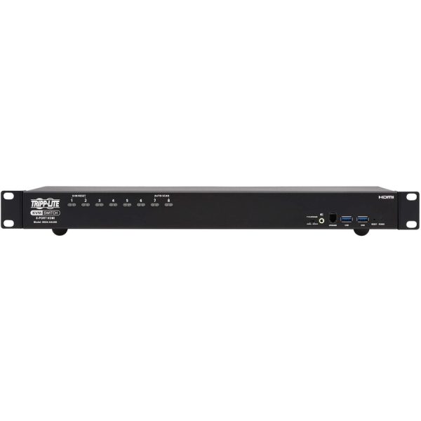 Eaton Tripp Lite Series 8-Port 4K HDMI/USB KVM Switch - 4K 60 Hz Video/Audio, USB Peripheral Sharing, 1U Rack-Mount, TAA - Image 5